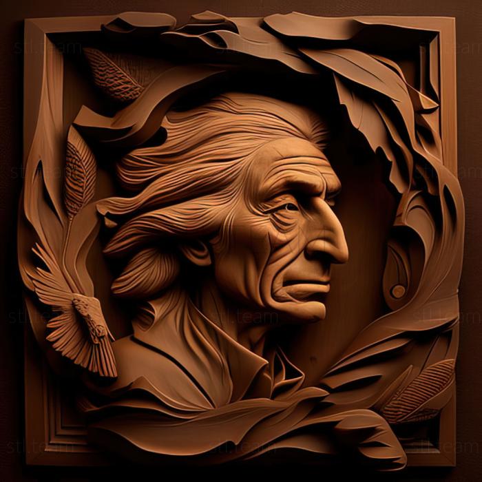 3D model John Wesley Jarvis American artist (STL)